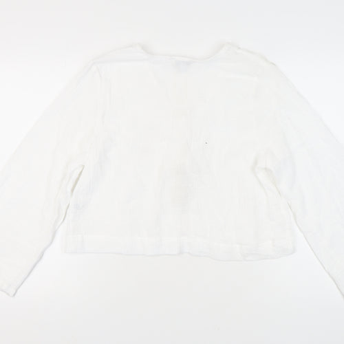 Marks and Spencer Women's White Long Sleeve Top 16