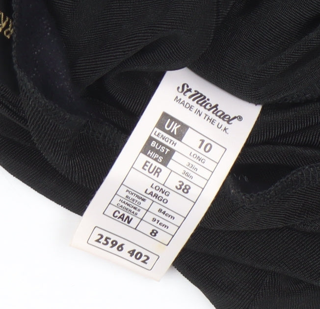 Marks and Spencer Black Long Dress Size 10