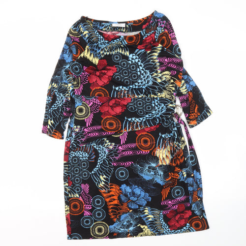 Wallis Women's Multicoloured Floral Tunic Dress Size 18