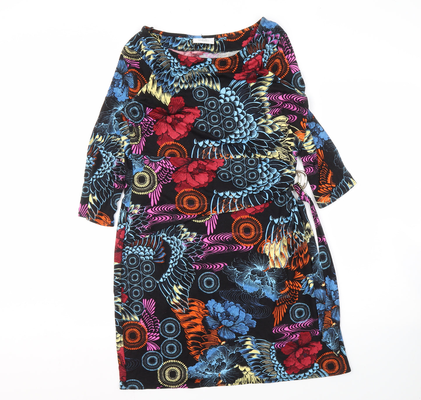 Wallis Women's Multicoloured Floral Tunic Dress Size 18
