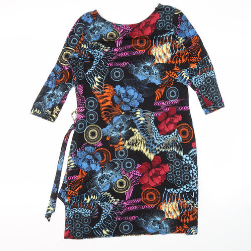 Wallis Women's Multicoloured Floral Tunic Dress Size 18