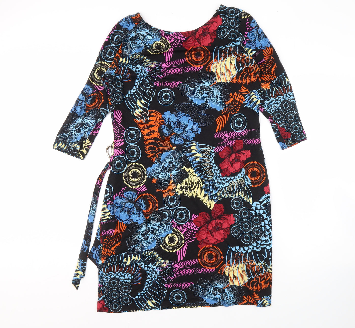 Wallis Women's Multicoloured Floral Tunic Dress Size 18