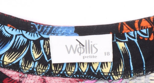 Wallis Women's Multicoloured Floral Tunic Dress Size 18