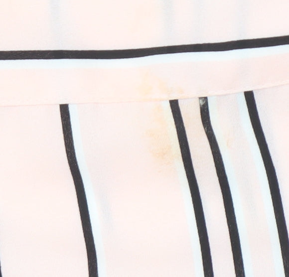 Debenhams Women's Pink Striped Long Sleeve Top Size 20