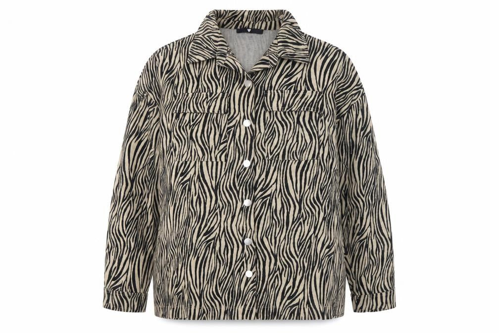 Front view of Very Women's Multicoloured Animal Print Jacket XL