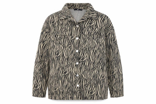 Front view of Very Women's Multicoloured Animal Print Jacket XL