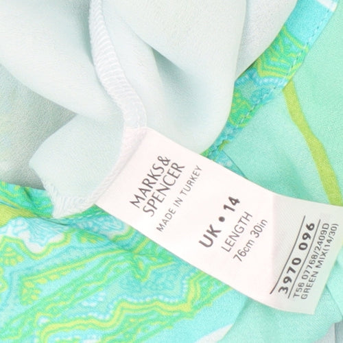 Marks and Spencer Women's Green A-Line Dress
