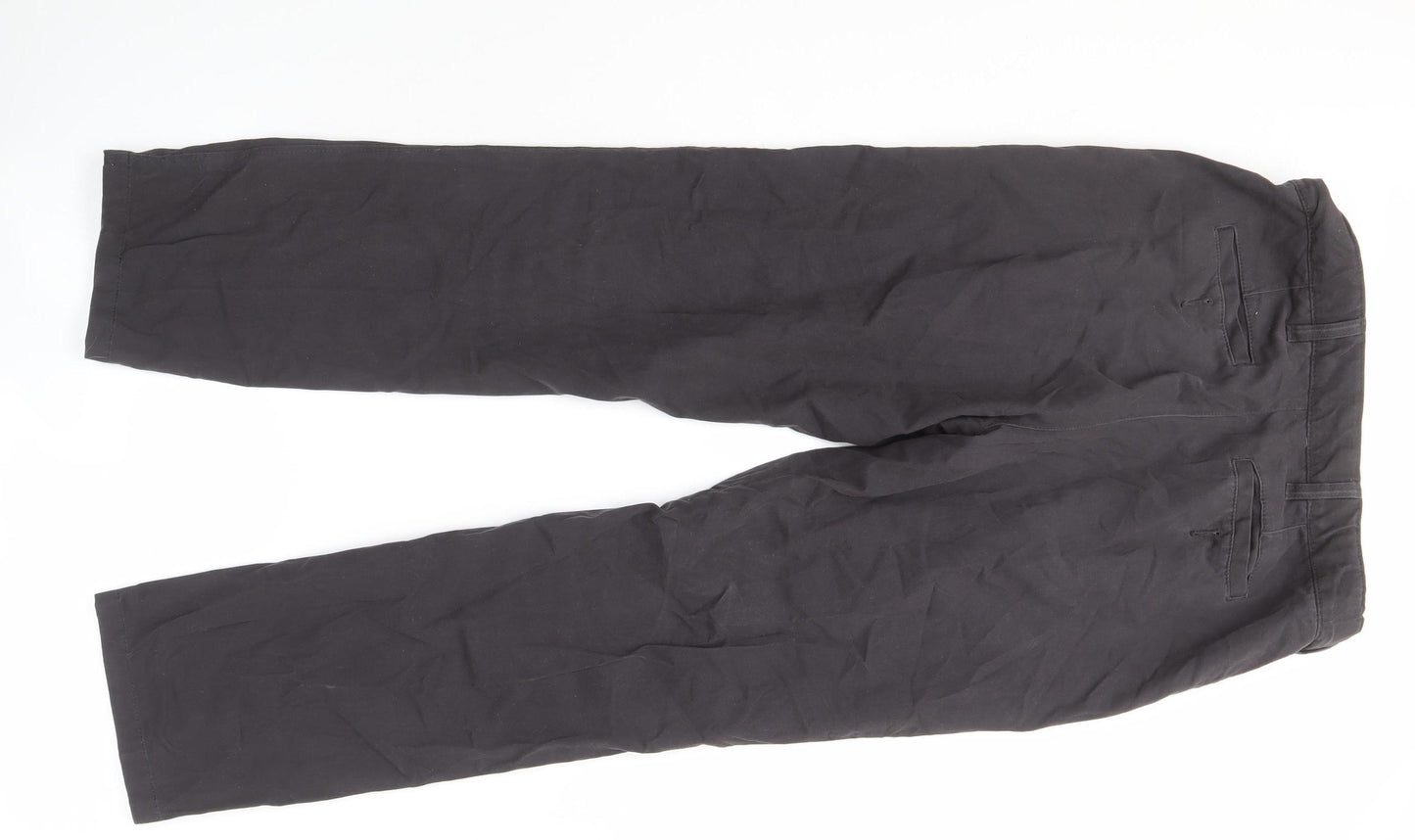 James Pringle Men's Black Trousers 34W 31L Cotton