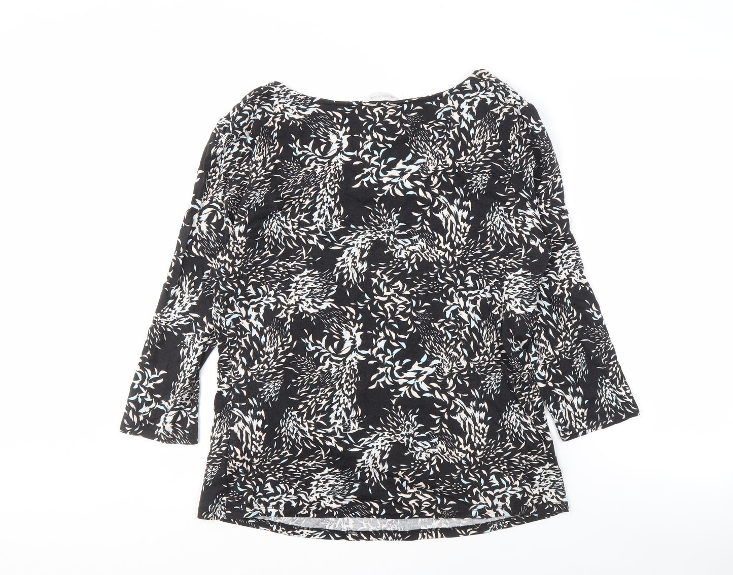 RJR John Rocha Women's Black Floral Top Size 18