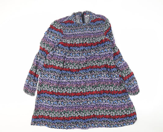 Marks and Spencer Girls Floral Long Sleeve Dress 12-13 Years