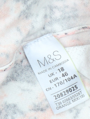 Marks and Spencer Women's Multicoloured Pullover Jumper - Size 18