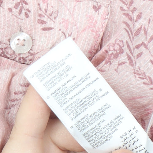 Maine New England Women's Pink Floral Button-Up Shirt