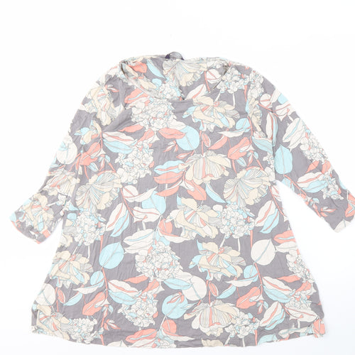 Marks and Spencer Women's Multicoloured Floral Tunic Top, Size 18