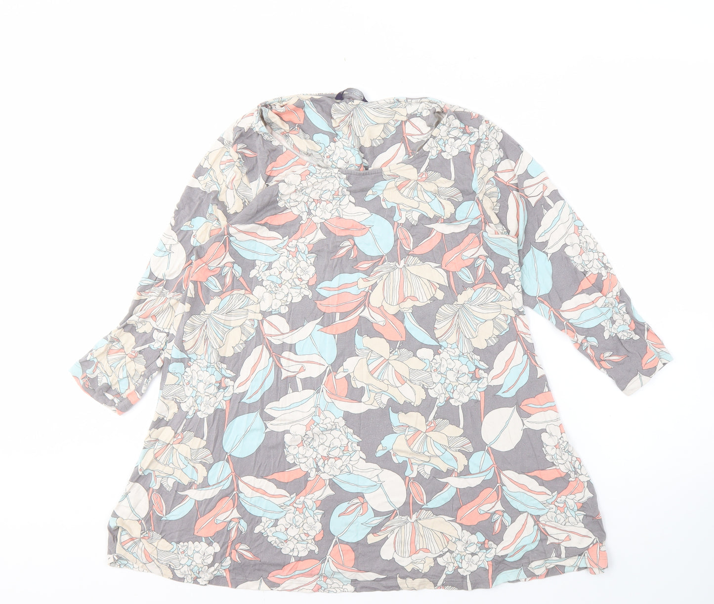 Marks and Spencer Women's Multicoloured Floral Tunic Top, Size 18