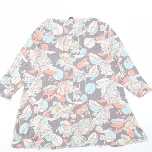 Marks and Spencer Women's Multicoloured Floral Tunic Top, Size 18