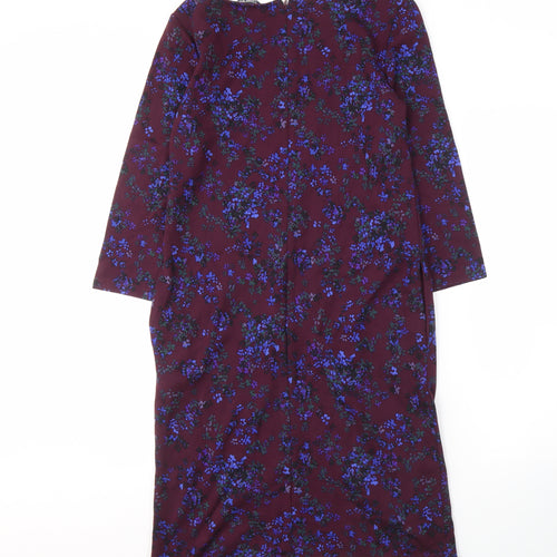 Lands' End Women's Floral Sheath Dress UK 10