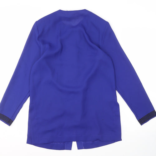 Alexon Women's Blue Button-Front Long Sleeve Jacket