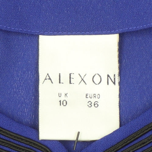 Alexon Women's Blue Button-Front Long Sleeve Jacket