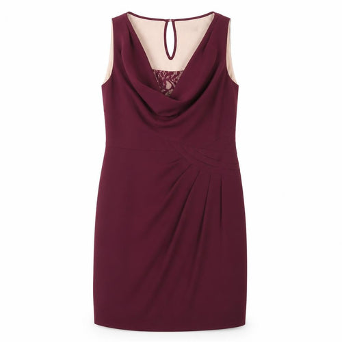 Oasis Women's Purple Short Sleeveless Cocktail Dress