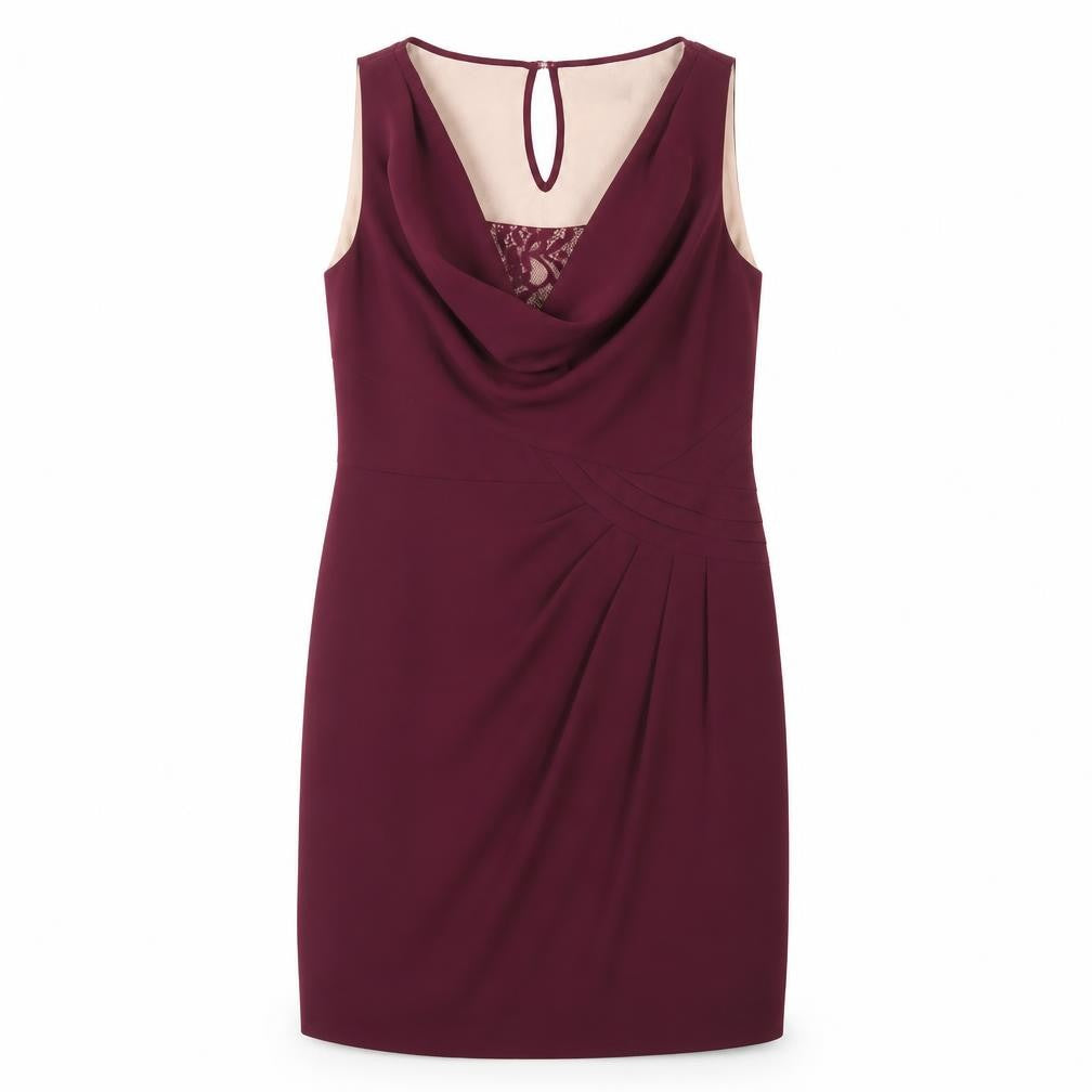 Oasis Women's Purple Short Sleeveless Cocktail Dress