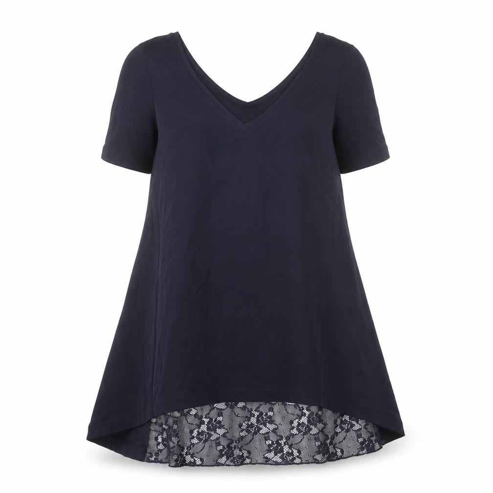 Front view of French Connection Women's Blue A-Line Dress XS