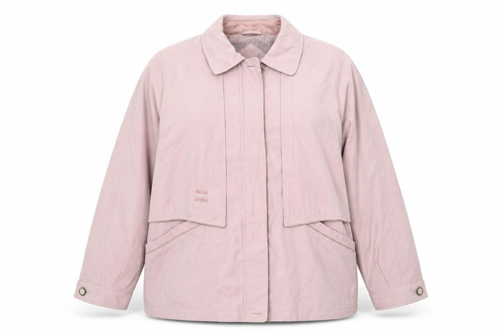 Front view of Berkertex Women's Pink Plus Size Jacket, size 18