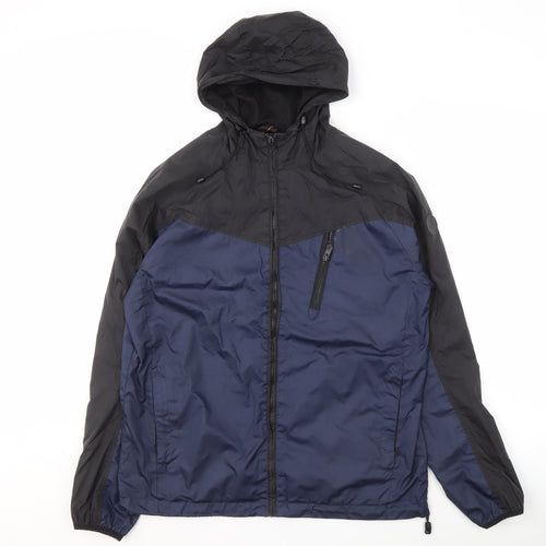 Broken Standard Men's Black Blue Windbreaker M