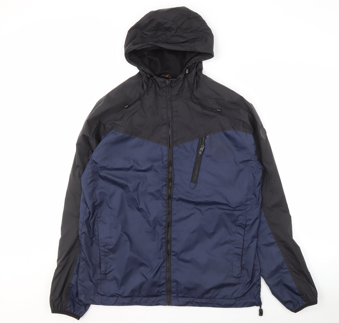 Broken Standard Men's Black Blue Windbreaker M
