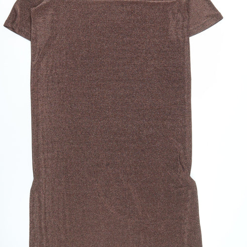 Hush Brown Women's Crew Neck Dress Size 10