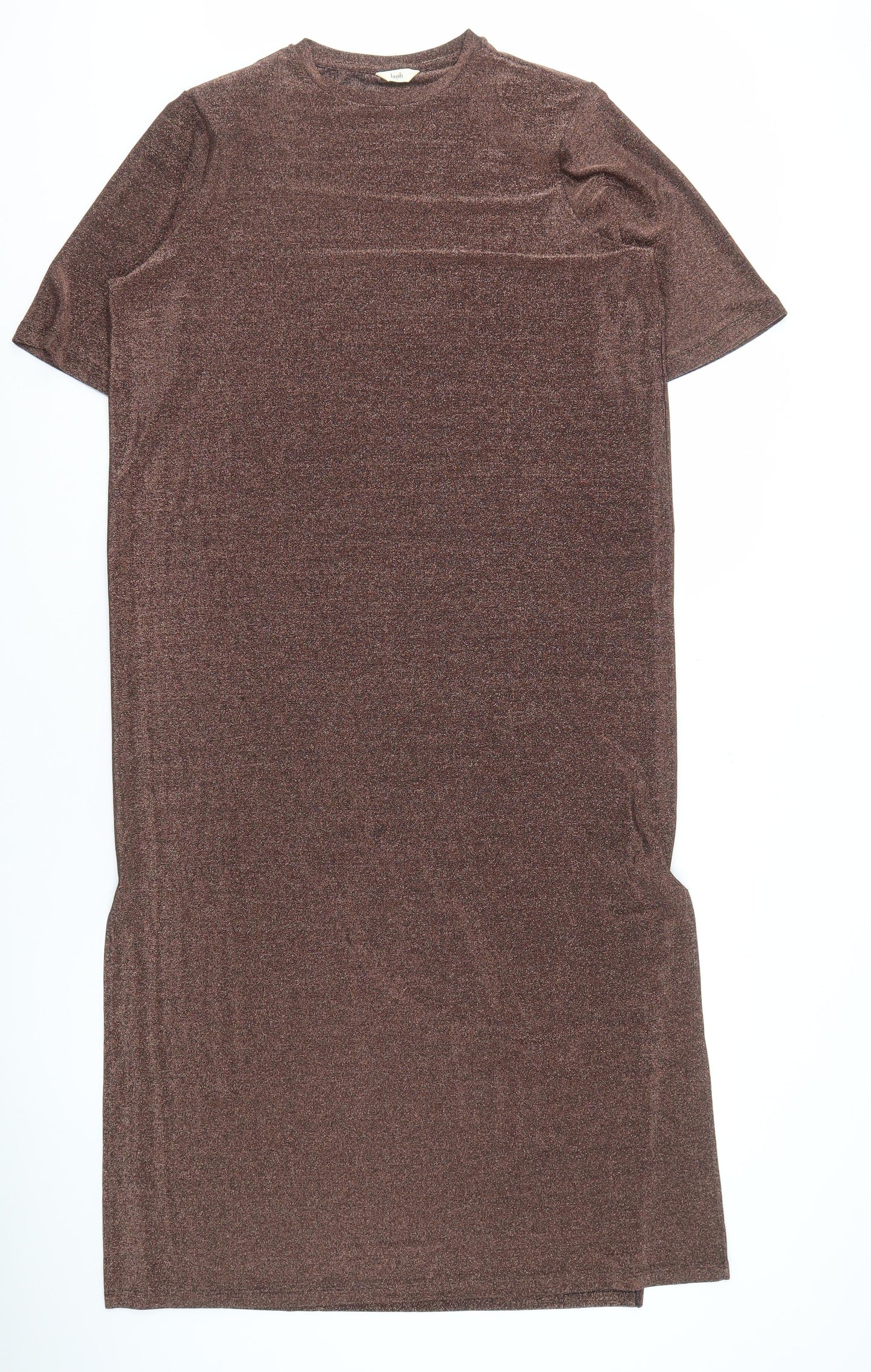 Hush Brown Women's Crew Neck Dress Size 10