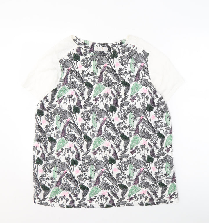 Marks and Spencer Women’s Ivory Floral Top, Size 18