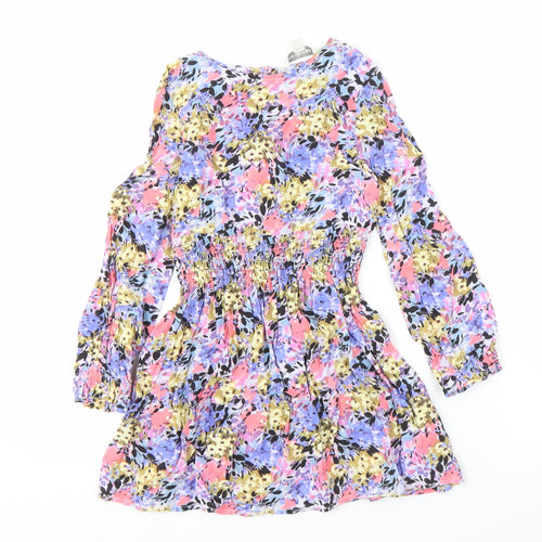 Marks and Spencer Girls Multicoloured Floral Dress 6-7 Years