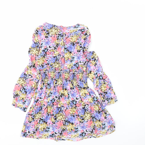 Marks and Spencer Girls Multicoloured Floral Dress 6-7 Years