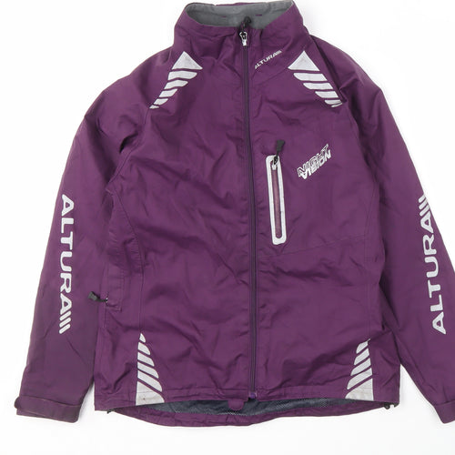 Altura Women's Purple Reflective Waterproof Jacket, Size 10