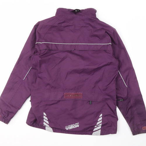 Altura Women's Purple Reflective Waterproof Jacket, Size 10