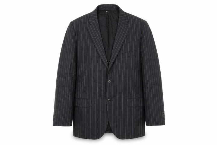 Aquascutum Men's BGrey Striped Blazer 46 S Formal Jacket