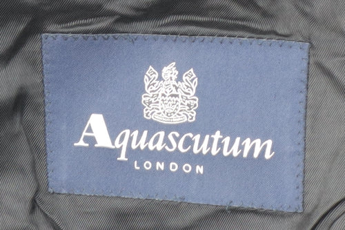 Aquascutum Men's BGrey Striped Blazer 46 S Formal Jacket