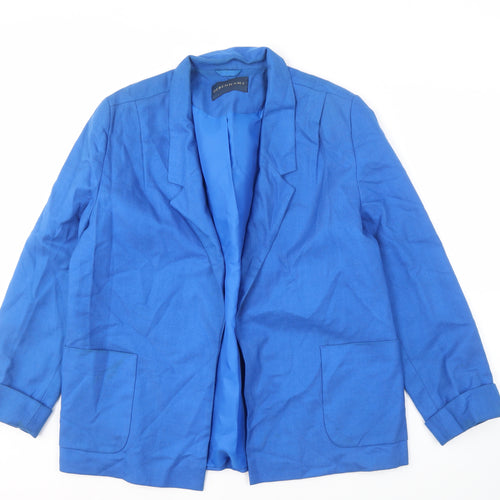 Debenhams Women's Blue Blazer Size 14 Regular Fit