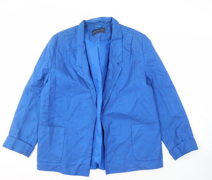 Debenhams Women's Blue Blazer Size 14 Regular Fit