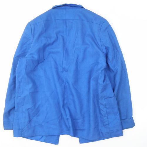 Debenhams Women's Blue Blazer Size 14 Regular Fit