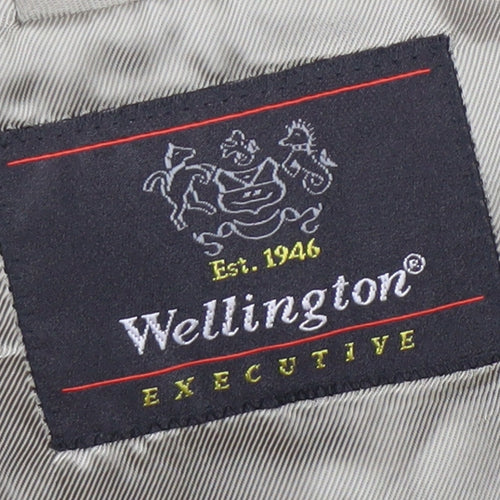 Wellington Men's Brown Check Blazer L Classic Style