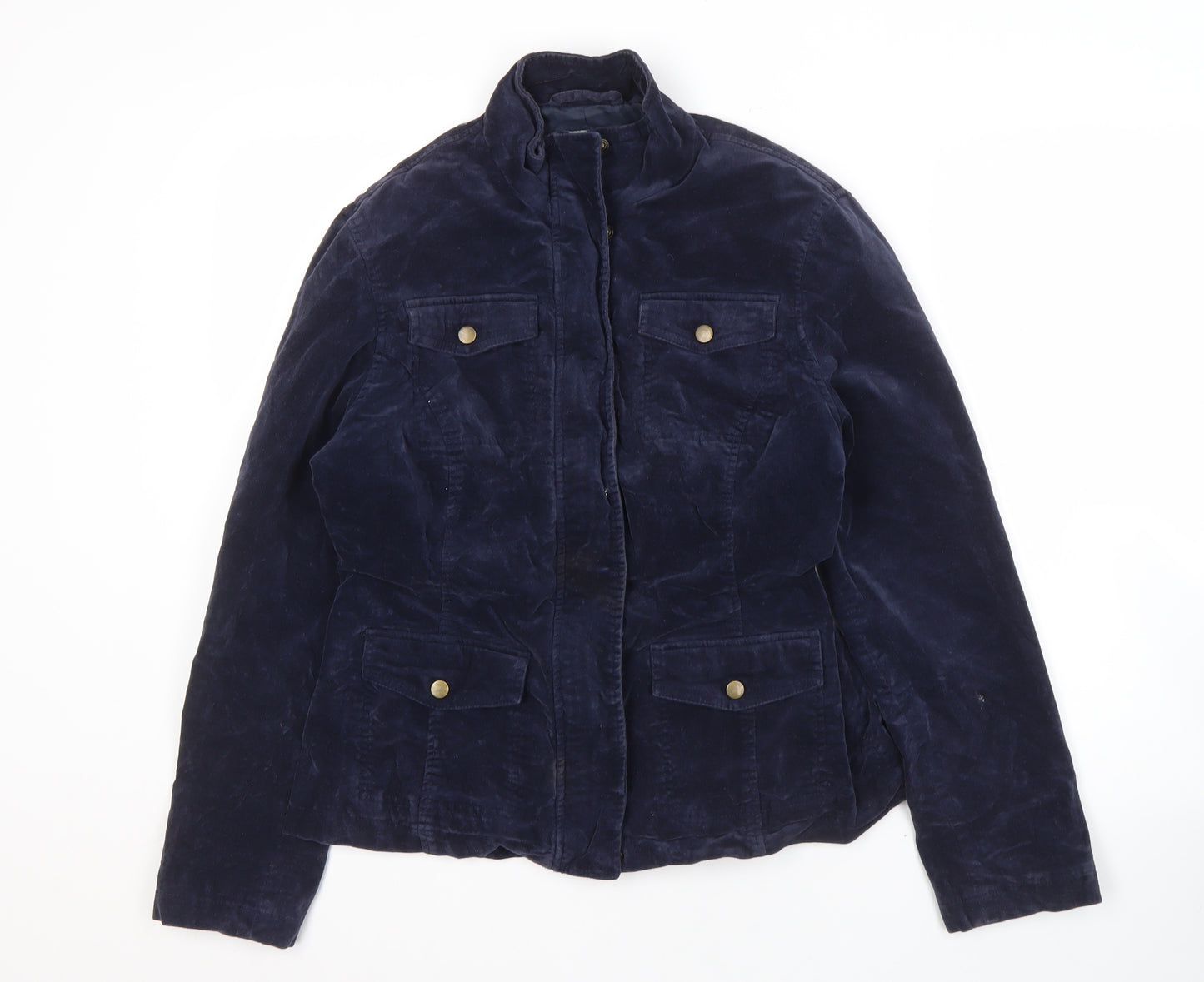 Wallis Women's Blue Velvet Jacket Size 14