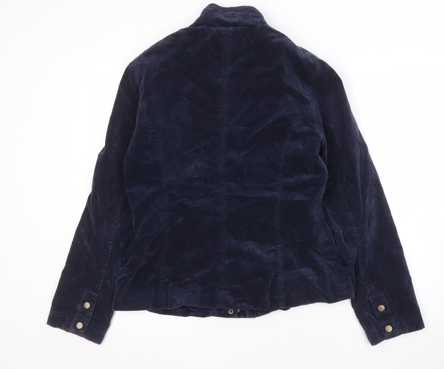 Wallis Women's Blue Velvet Jacket Size 14