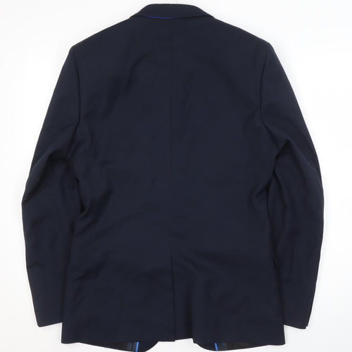 ONESIX5IVE Men's Blue Slim Fit Blazer, Size 36