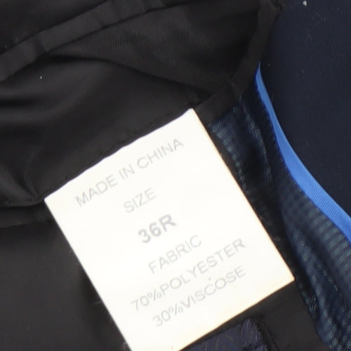 ONESIX5IVE Men's Blue Slim Fit Blazer, Size 36