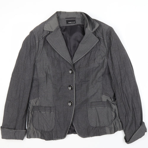 Frank Walder Women's Grey Blazer Size 12 Business Wear