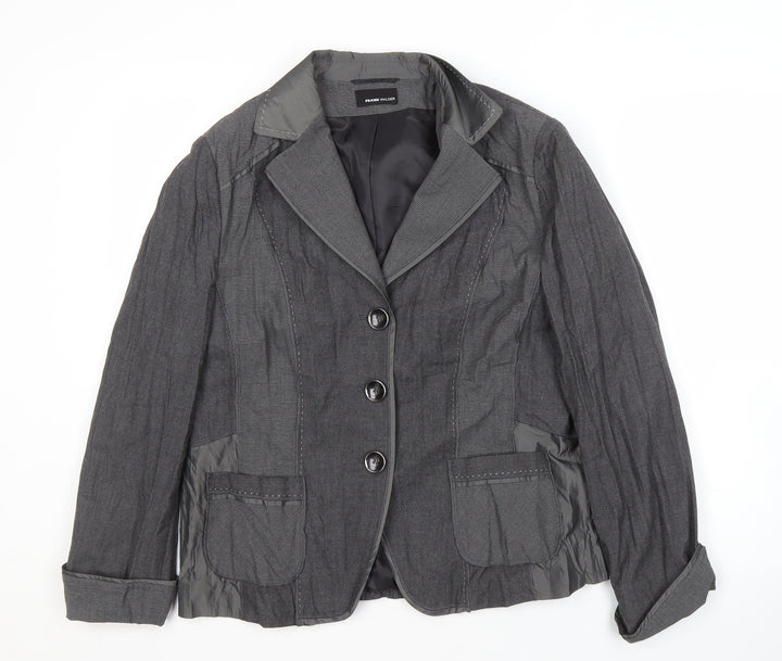 Frank Walder Women's Grey Blazer Size 12 Business Wear