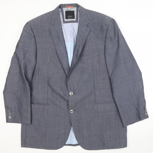 Digel Men's Blue Check Blazer Jacket 56
