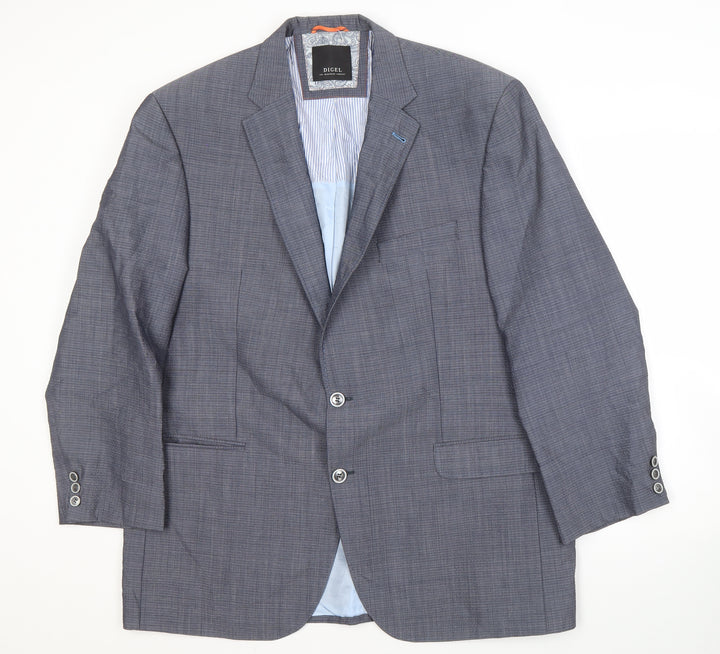 Digel Men's Blue Check Blazer Jacket 56