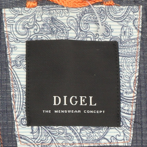 Digel Men's Blue Check Blazer Jacket 56
